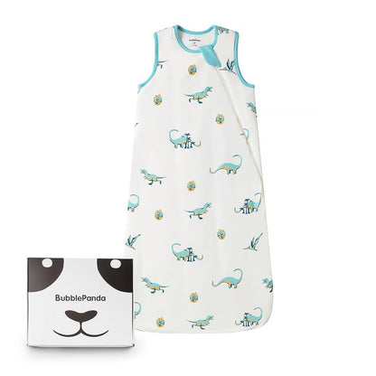 BubblePanda Rayon Made from Bamboo Sleep Sack 6-12 Months 0.5 Tog Soft Lightweight Toddler Sleep Sack for Babies 2-Way Zipper Wearable Blanket Baby 6 Months