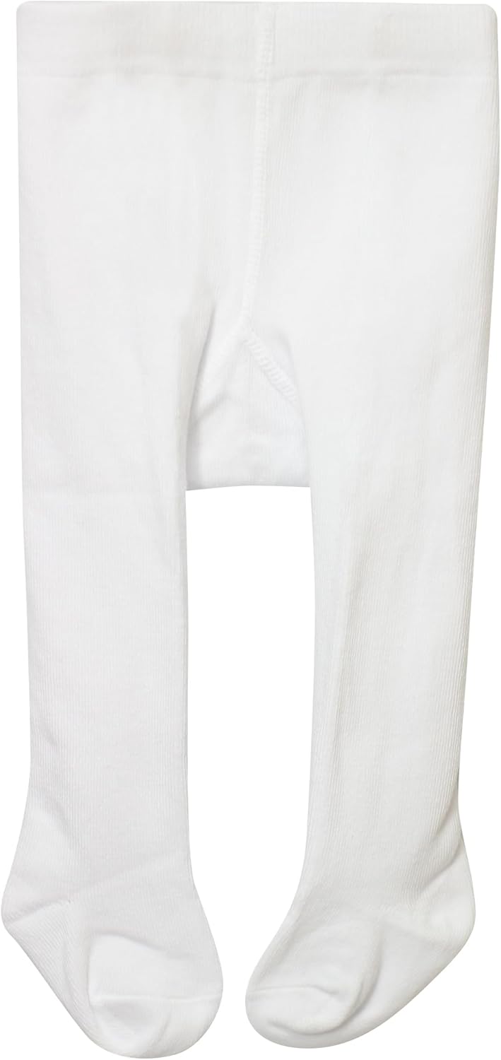 Baby Girls Tights White Thick Leggings Stockings Cotton Pantyhose for Newborn Infant Toddler 1Pack