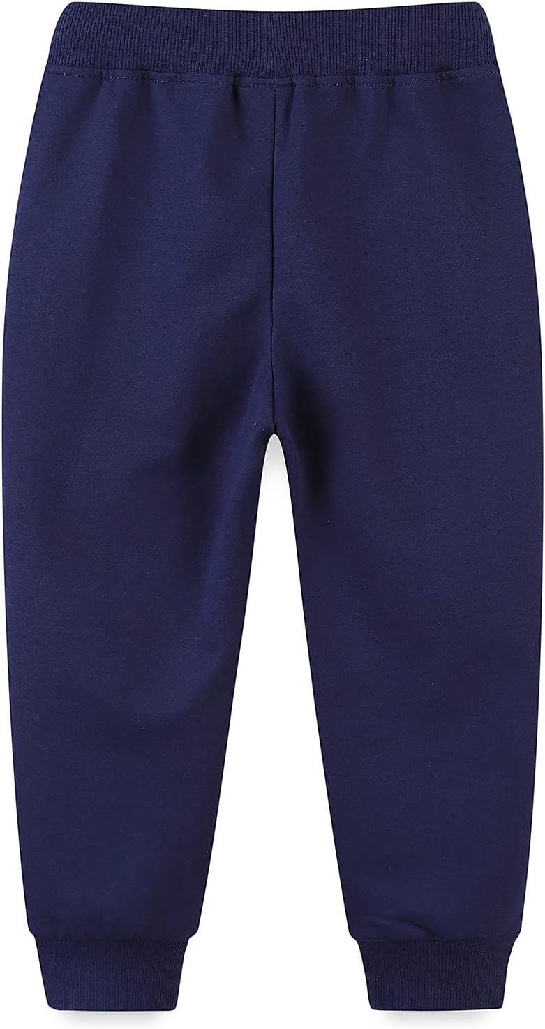 Bumeex Baby and Toddler Boys' 2-Pack Pull on French Terry Pants 1-7Y