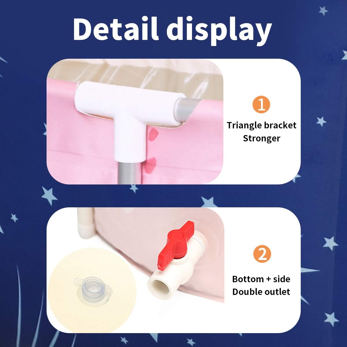 BESTHLS Portable Bathtub for Adult, Foldable Bathtub Portable Soaking Bath Tub,Eco-Friendly Bathing