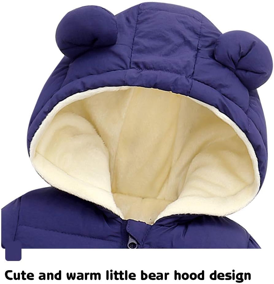 Cute Baby Boys Snowsuit New Born baby girls Winter Coat Toddler Clothes