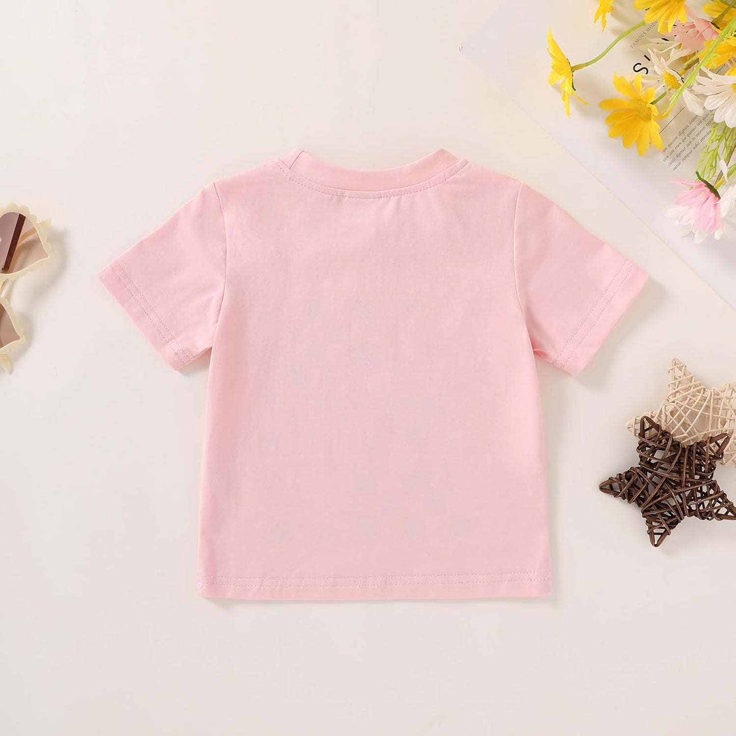 Happy Town Toddler Clothes Baby Boy Girl Smiley Face Shirt Short Sleeve T-Shirt Tee Summer Tops Outfits