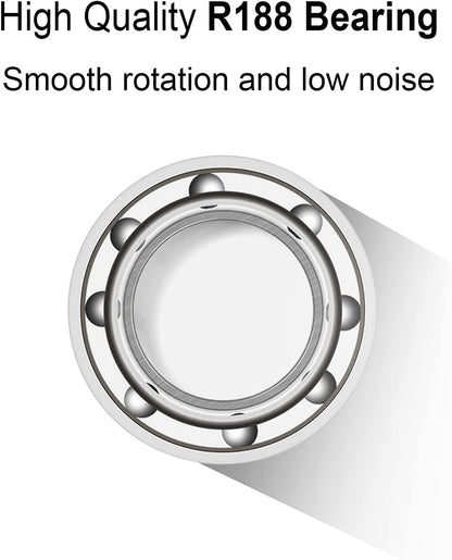 Desktop Motion Toys, Full Body Optical Illusion Fidget Spinner Ball, Creates a Mind-Bending Optical Illusion of Continuously Flowing Top Adult&Kids Pressure Reduction Toys Gifts