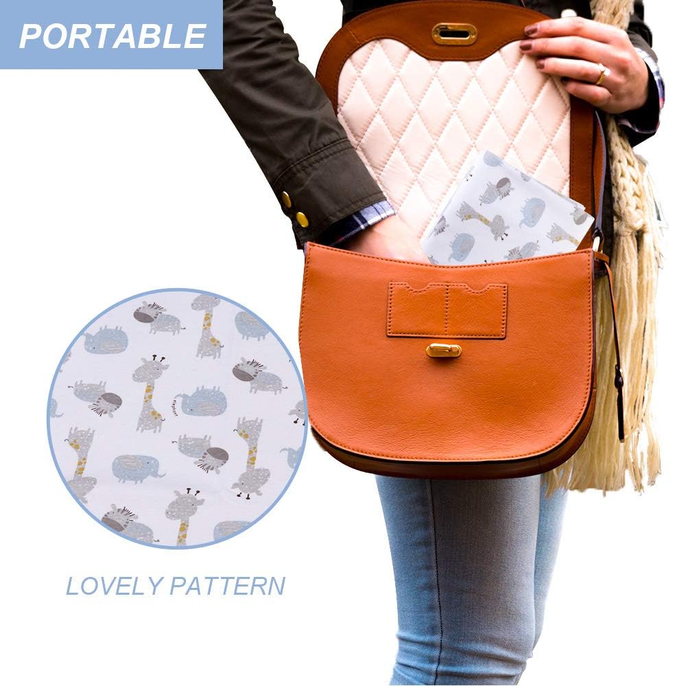 Baby Diaper Changing Pad Liners(22X27.5 inches) Soft Cotton Waterproof Changing Pad for Baby Underpads Mattress Mat Sheet Protector Portable Reusable Urine Mats for Travel Gear Pack of 3