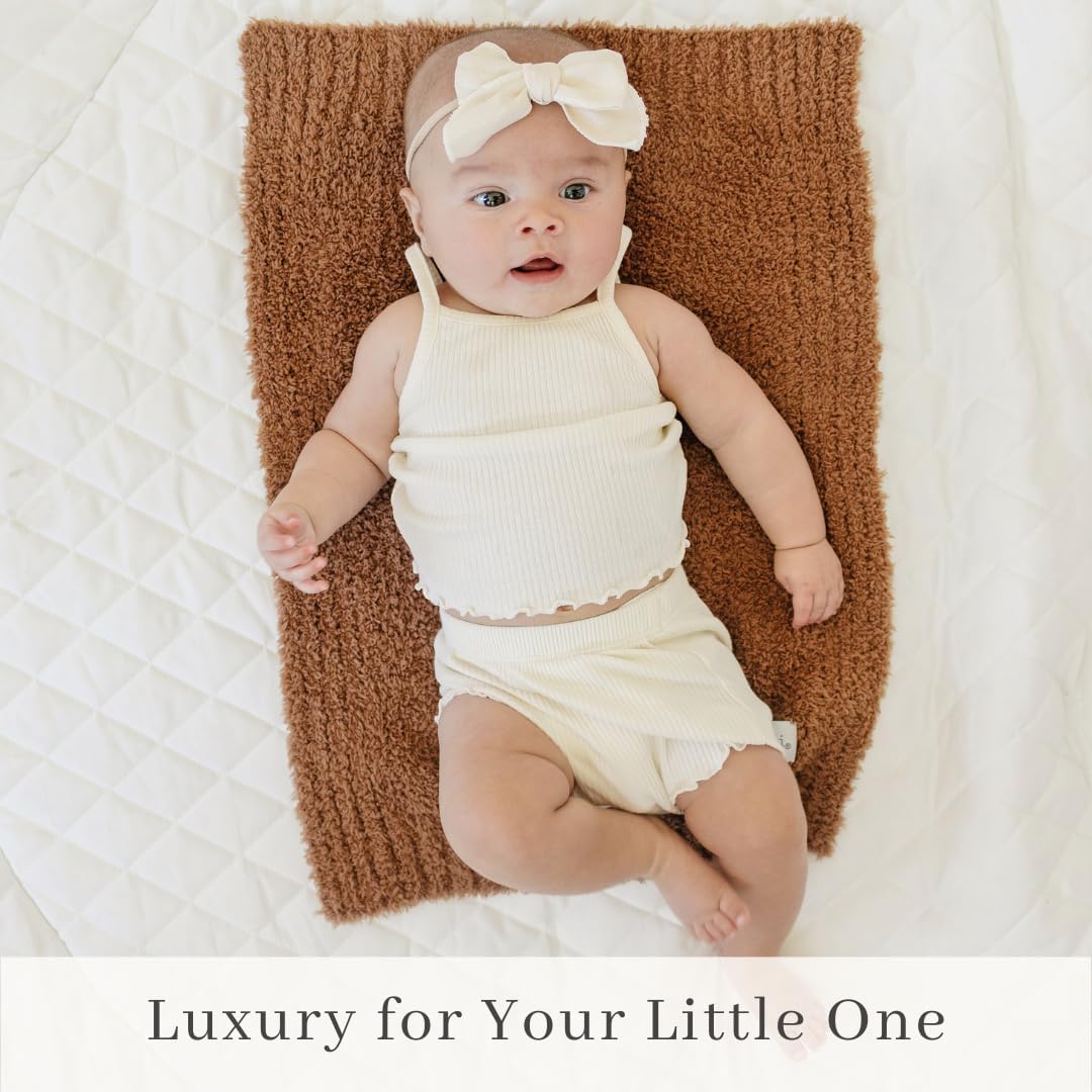 SARANONI Bamboni Luxury Baby Blanket, Breathable & Soft Plush Blanket for Infant Boys & Girls