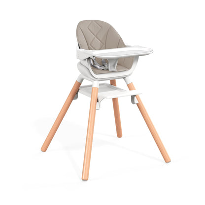 Baby High Chair, Highchair for Baby & Toddler, Easy Clean Infant Highchair, 6 in 1 Feeding High