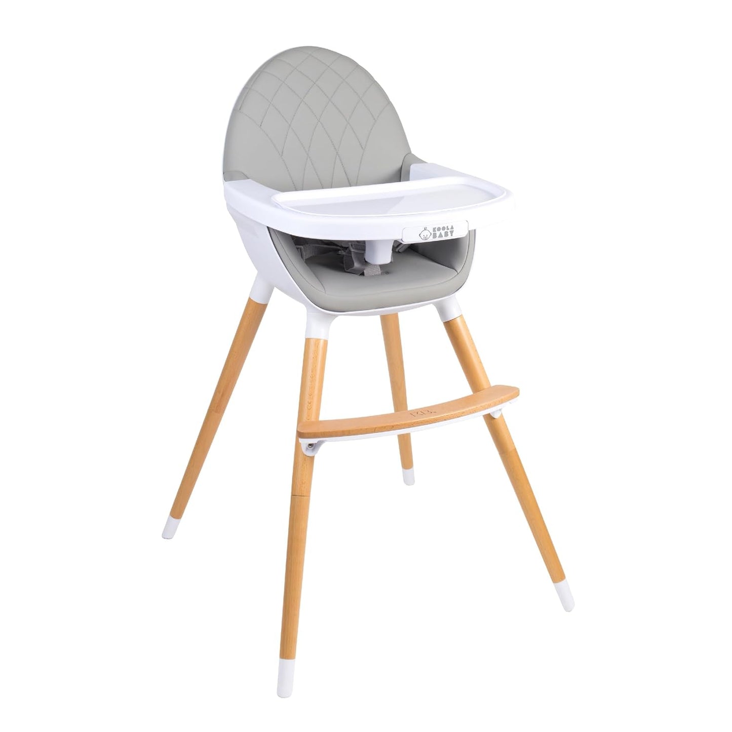 Convertible High Chair for Babies, Toddlers, Kids & Children - Wooden Highchair with Adjustable
