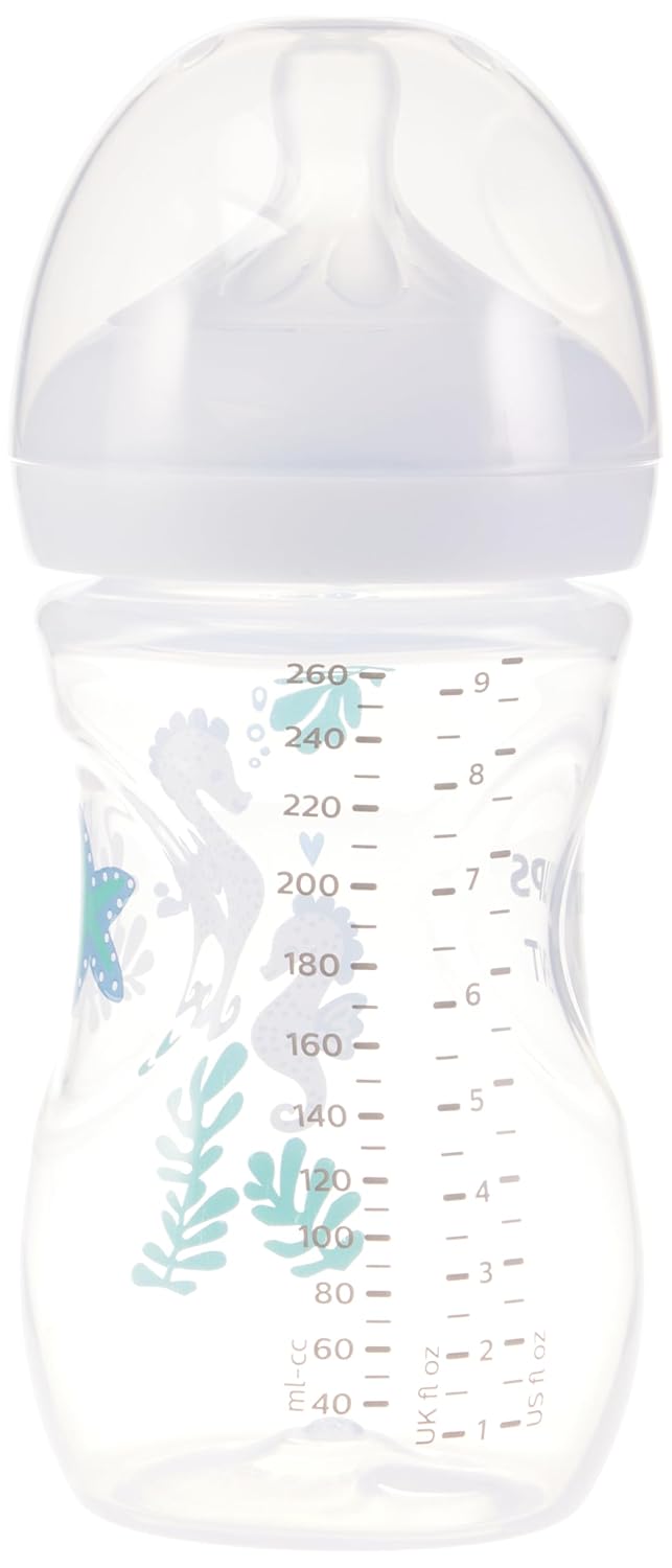 Philips Avent Natural Baby Bottles with Natural Response Nipples (Medium Flow, Flow 3), with