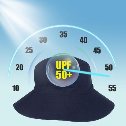 Baby Sun Hat Toddler Beach Swim Hats UPF 50+ Summer Bucket Hat Kids Infant Wide Brim Adjustable Sun Hat for Baby Boy Girls