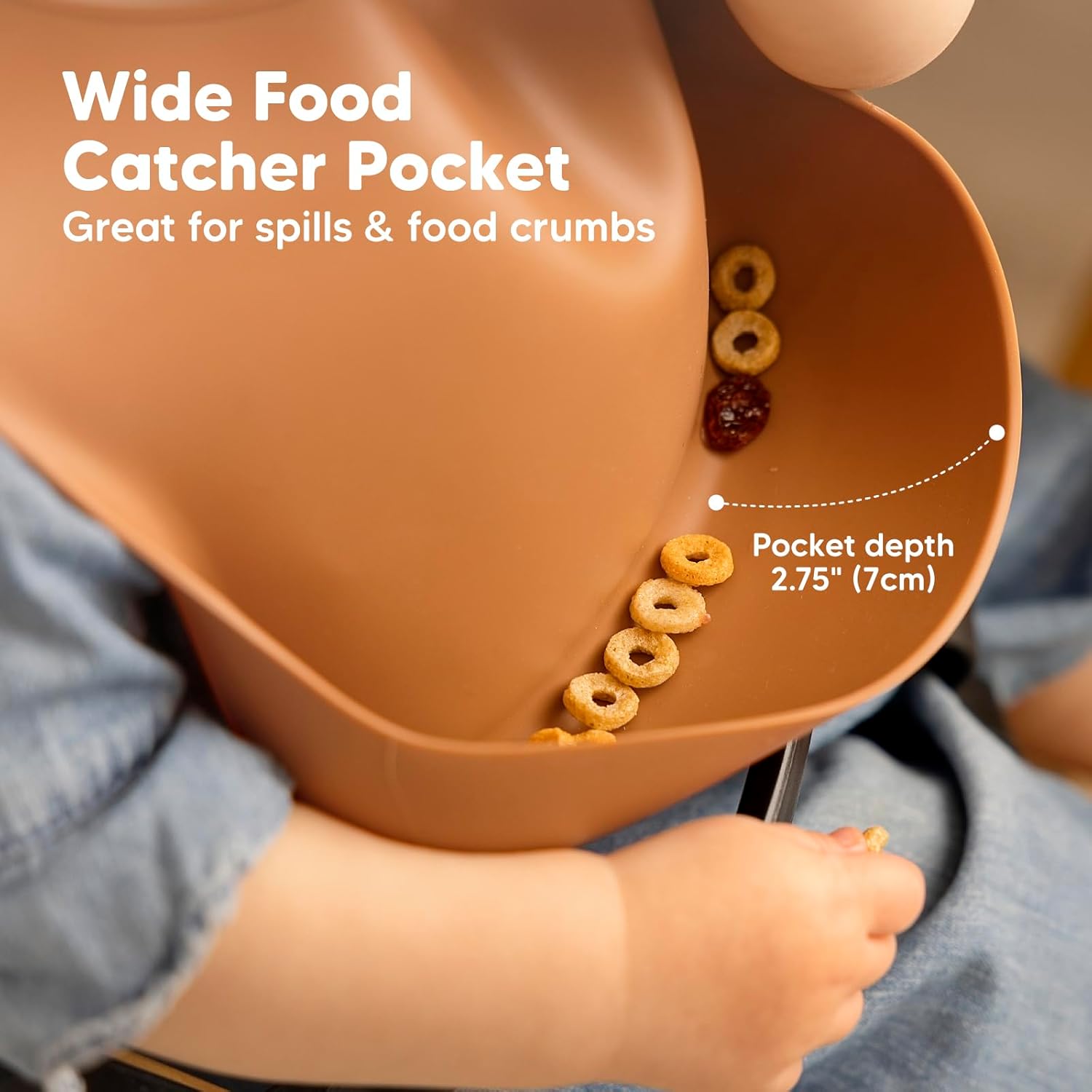 KeaBabies 2-Pack Silicone Baby Bibs for Eating - Sturdy Food-Grade Silicone Bibs for Babies Girl