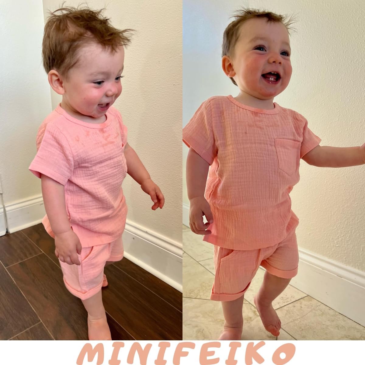 Gender Neutral Baby Linen Summer Outfit