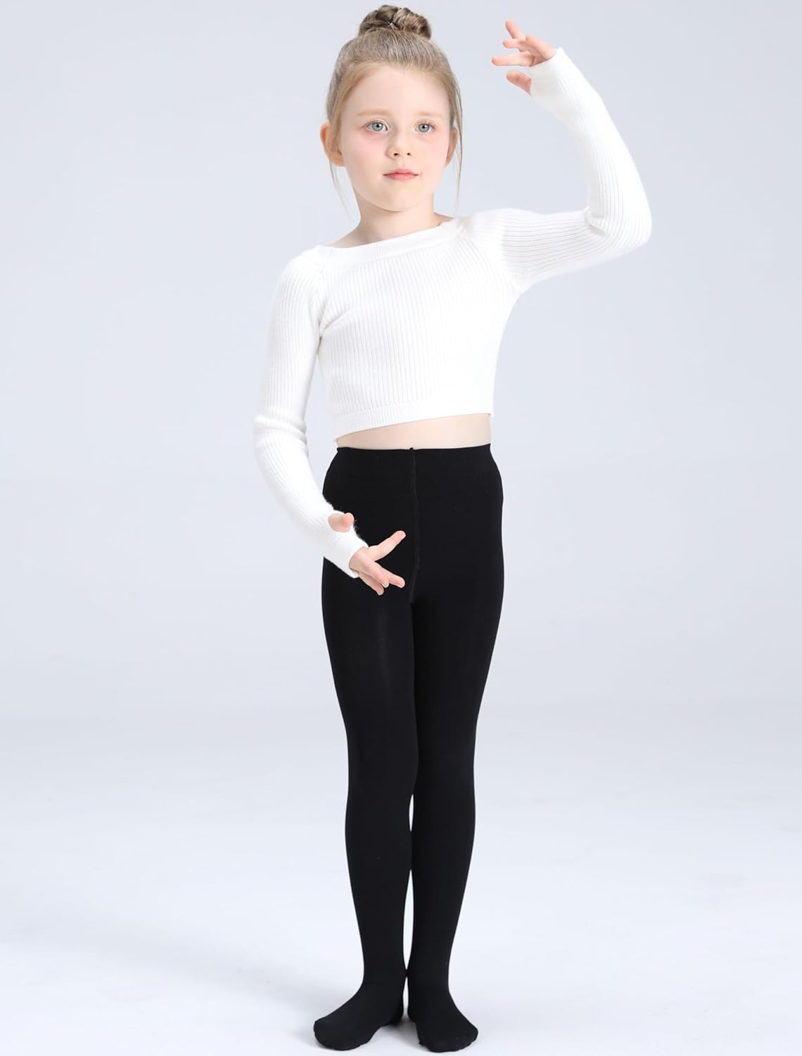 Girls Tights for Ballet Dance School Students Super Soft Stockings Leggings (Toddler/Kids)