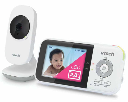 VTech Baby Monitor No WiFi – 19Hr Video Battery, 1000ft Range, Night Vision, Two-Way Talk