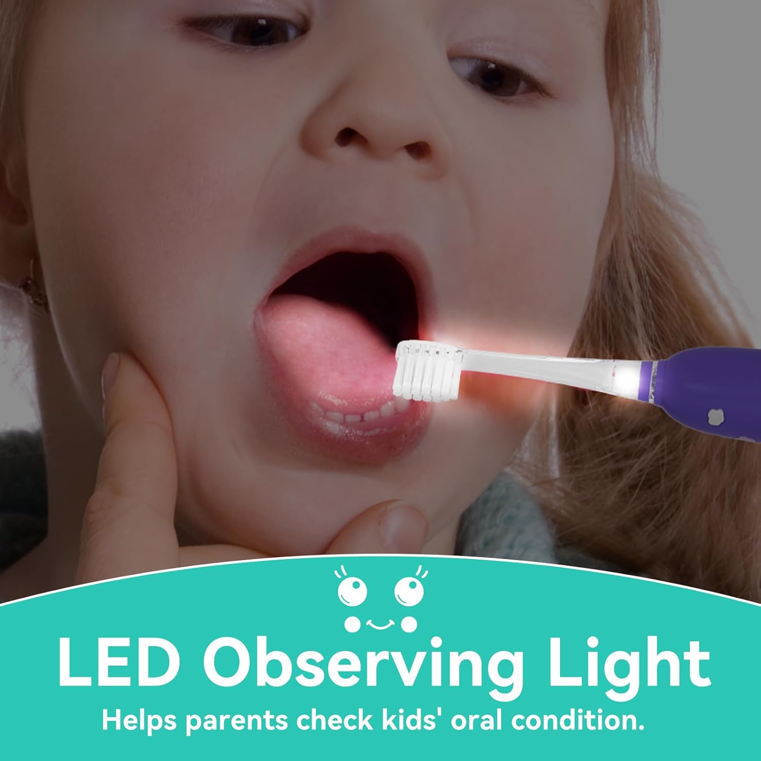 SEAGO Kids Electric Toothbrushes Rechargeable, Toddler Electric Toothbrush with Magnetic Charging