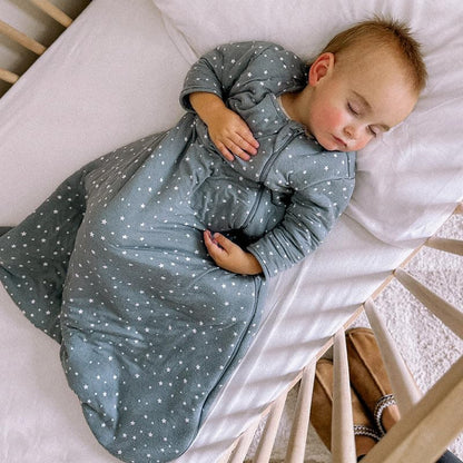 GUNAMUNA Unisex Long-Sleeve Sleep Sack, Wearable Sleep Bag for Babies and Toddlers, Soft Rayon, 1.0 TOG, 3 to 36 Months