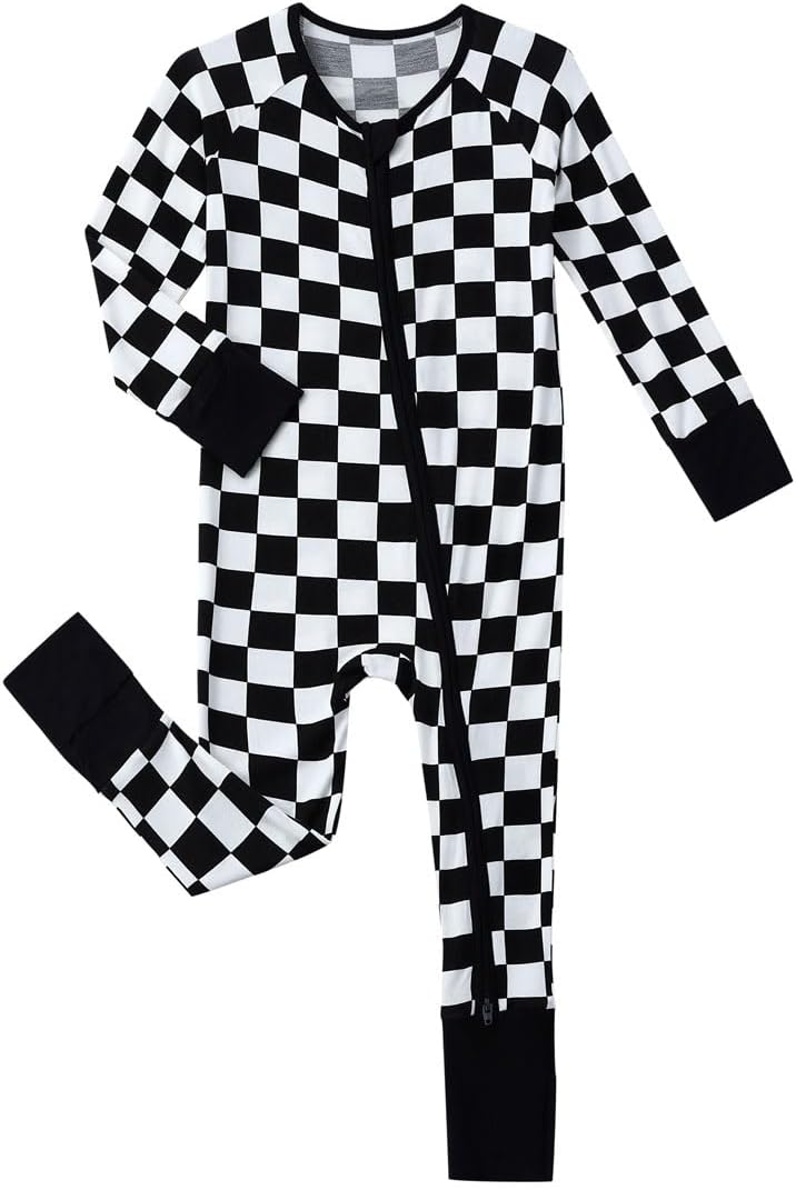 Baby Viscose from Bamboo Pajamas - Infant Boys Girls Footless Zippy Pjs Sleep 'N Play Clothes - One Piece Romper