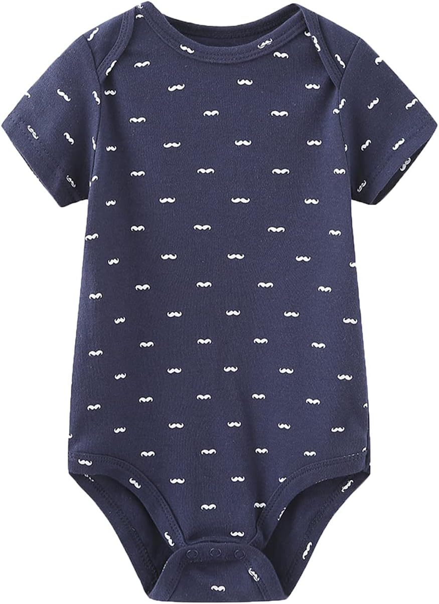 Baby Bodysuit Short Sleeve one-Piece Newborn Baby Clothes for Baby Boy and Girls