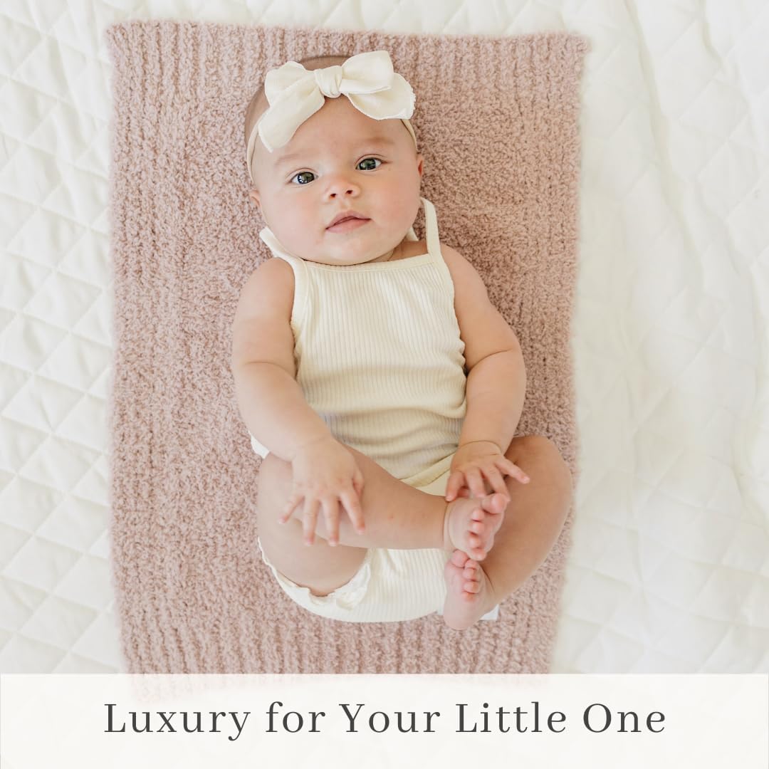 SARANONI Bamboni Luxury Baby Blanket, Breathable & Soft Plush Blanket for Infant Boys & Girls
