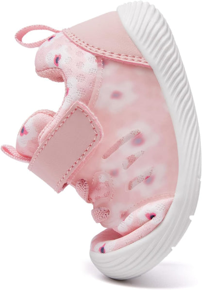 MORENDL Toddler Sneakers Baby Boys & Girls Barefoot Shoes Lightweight Breathable Walking Running Tennis Athletic Sport Shoes
