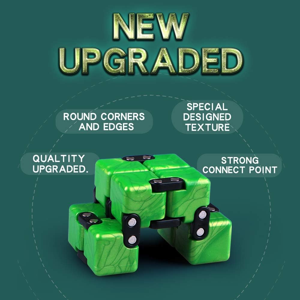 QIYI Little Golden Elephant Upgraded Infinity Cube Fidget Toy,Cool Mini Gadget Best for Stress and
