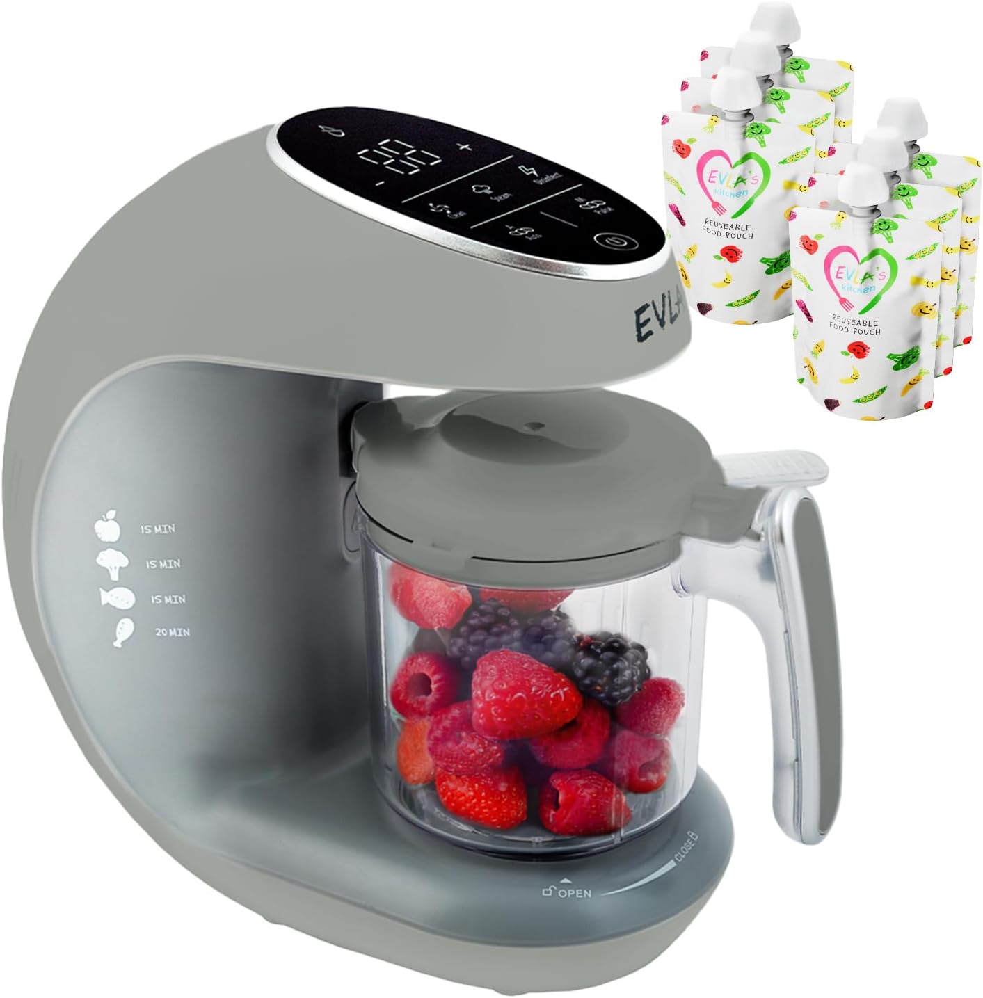 EVLA'S Baby Food Maker, Steamer, Blender, Baby Food Processor for Healthy Homemade Baby Food in