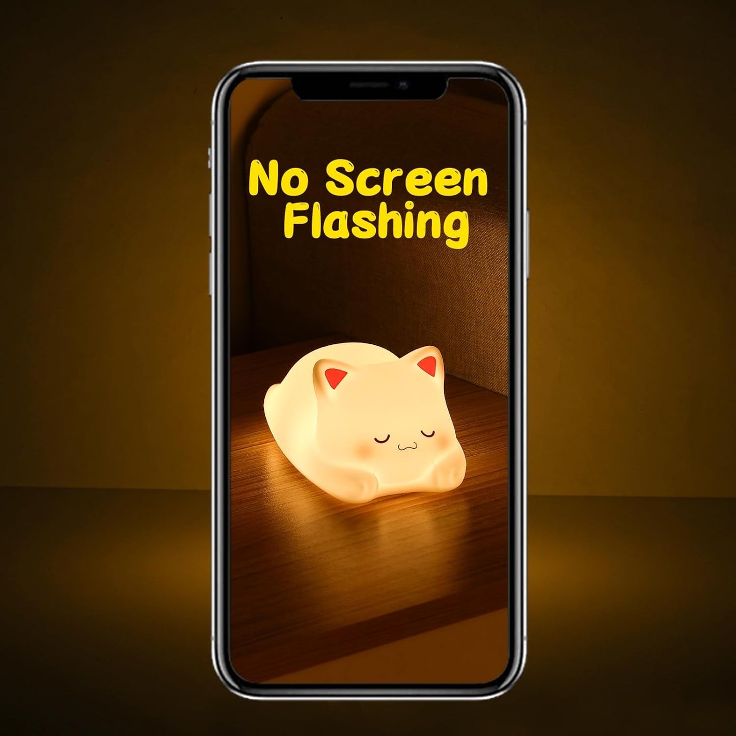 LOVERUIS Cute Night Light for Kids Cat Night-Light Baby Girl Squishy NightLight 1/3 Hour Timer Kitty Light Dimmable Nursery Lamp Colorful Nightlight Gift for Kid Toddler Kawaii Bedroom (Mimi)