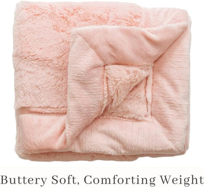 SARANONI Security Blankets for Babies Super Soft Boutique Quality Lush Luxury (Peach Blush, Mini