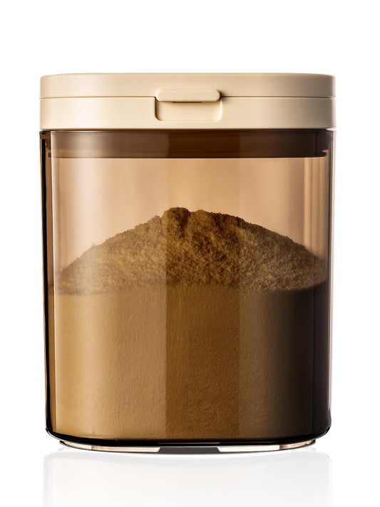 Travel Formula Dispenser, 1200ml Portable Milk Powder Container Formula Holder, Flip Top Formula