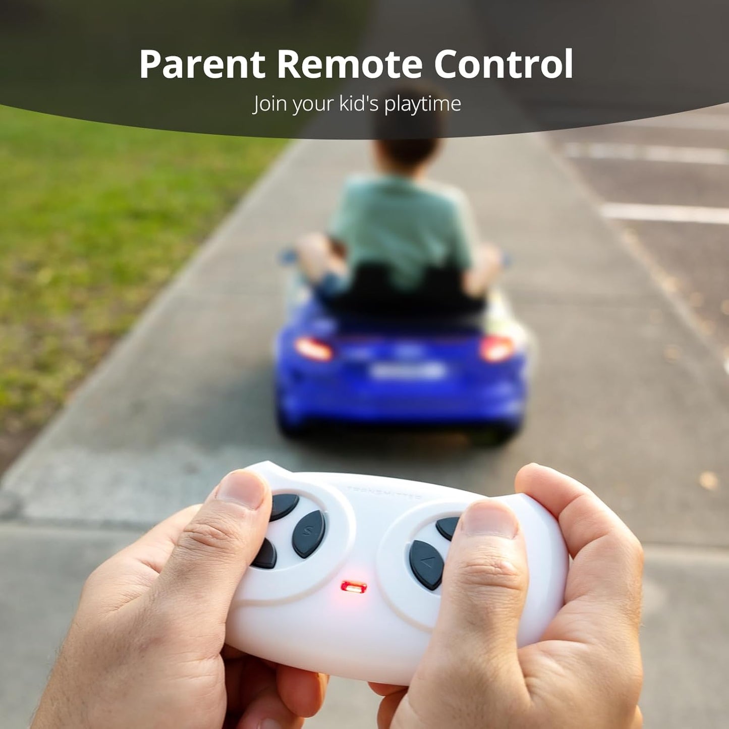 Kids Electric Car, Licensed Audi 6V Kids Ride on Toy Car for Toddlers with Remote - Dark Blue