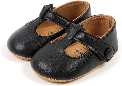 Baby Shoes Mary Jane Flats Non Slip Soft Sole Infant Toddler Sneakers First Walkers Party Christmas Dress Shoes