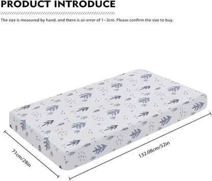 Watercolor Trees Fitted Crib Sheet Plants Baby Crib Sheet Fit Standard Crib and Toddler Mattress,Crib Mattress Sheets for Boys Girls 28"x52"