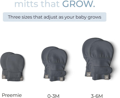 goumikids Viscose Made from Bamboo Cotton Anti-Scratch Soft Stay-On Mitts