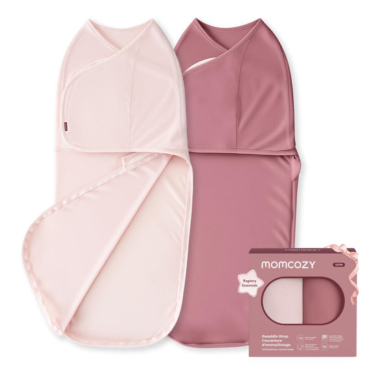 Momcozy Swaddles for Newborns, Quiet Fastener Swaddle for Infant 0-3 Months