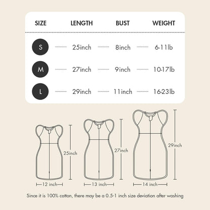 Baby Swaddle 3-6 Month - Arms Up Swaddles, Baby Transitional Swaddle Sleep Sack for Newborn, Cuff Removable Design, Cute Little Bear Breathable Cotton Newborn Transition Sacks