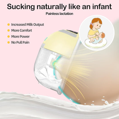 Ellie Wearable Hands Free Breast Pump, Portable Breastfeeding Pump w/Soft Double-Sealed Flange