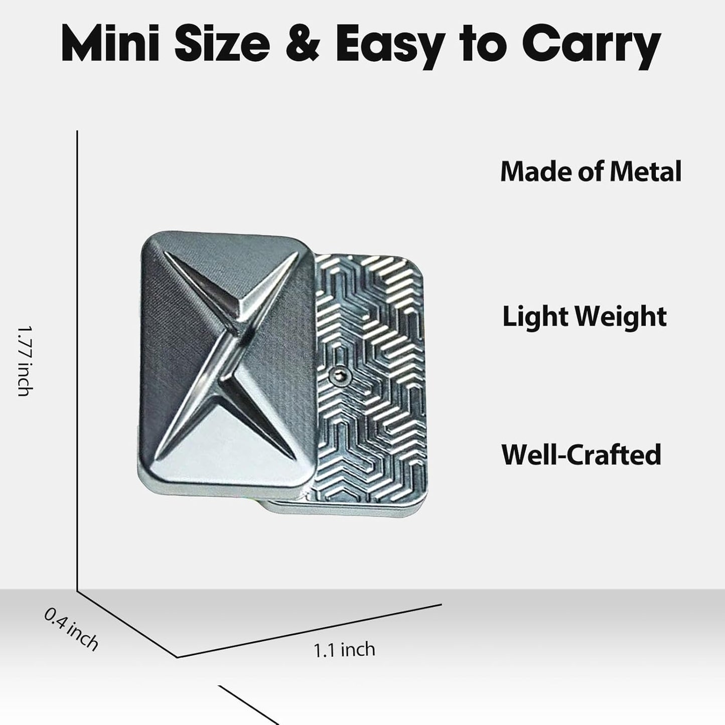 Lightning Infinite Fidget Slider Metal Magnetic Haptic Fidget Toys for Adults Anxiety/ADHD/Stress Relief