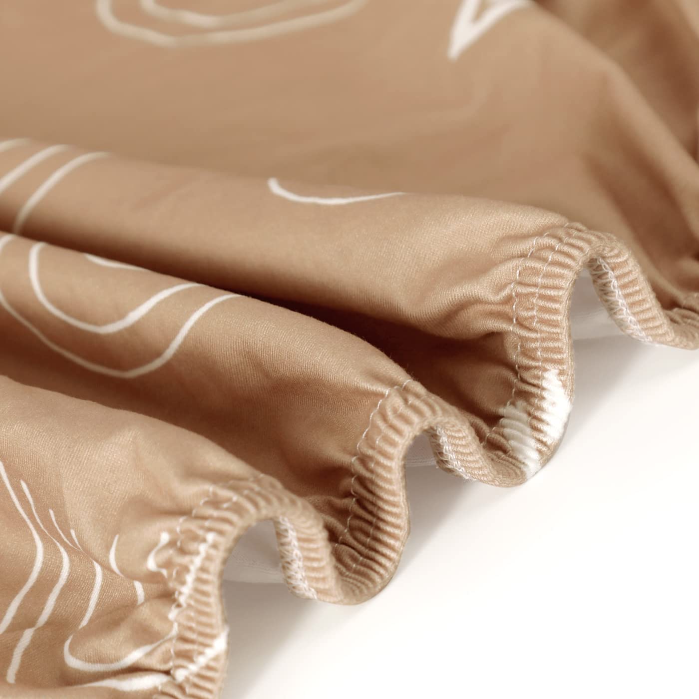 GRSSDER Stretchy Ultra Soft Jersey Knit Fitted Pack n Play Sheets Set 2 Pack, Neutral Portable/Mini
