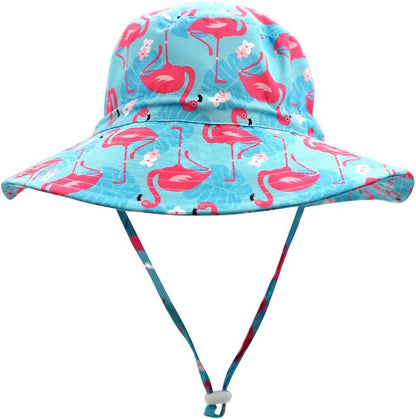 Home Prefer UPF50+ Wide Brim Sun Hat Boys Girls Sun Protection Hat Zoo Beach Swim Safari Bucket Hat for Baby Toddler Kid