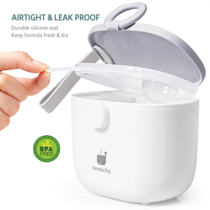 Termichy Baby Formula Dispenser, Portable Formula Dispenser Container with Scoop and Carry Handle