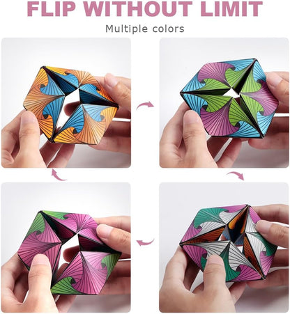 Euclidean Cube Fidget Toys for Kids, Desk Toy for Adults to Stay Calm and Focused, Magic Cube for Girls and Boys Over 3 Years Old