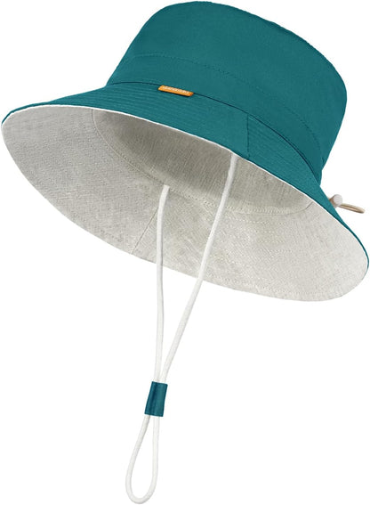 Kids Toddler Baby Boy Sun Hat Summer Bucket Hats with UPF 50+ UV Sun Protective