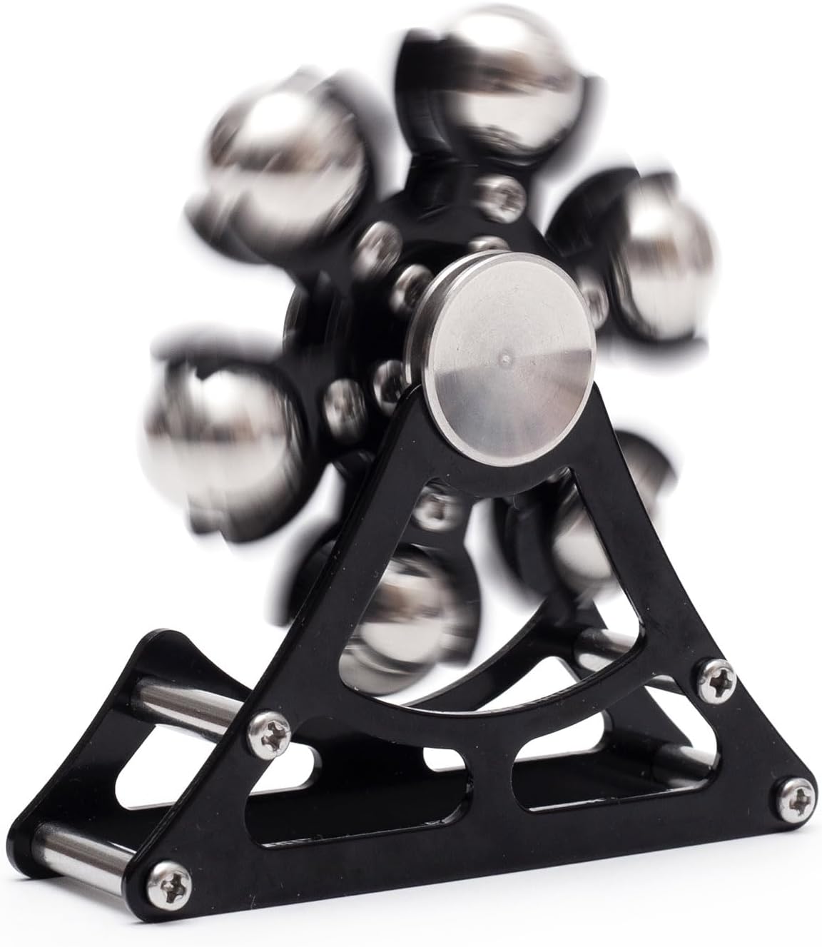 Desk Toys for Fidget Ferris Wheels-Spinner: 2mins Metal Cool-Gadgets Kinetic-Spinner for Kid Children Teen Adult EDC-Toy, ADHD Tools Cool Stuff Stress Relief Gift (Black)