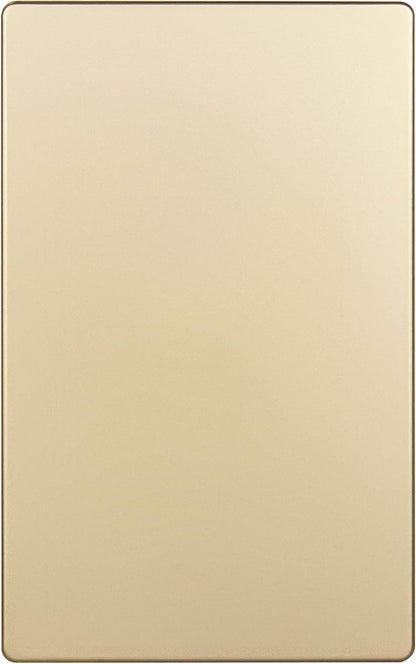 ENERLITES Screwless Blank Wall Plate, Child Safe Blank Device Outlet Cover, Standard Size, 1-Gang 4.68" x 2.93", Polycarbonate Thermoplastic, UL Listed, SI8801-GD, Gold