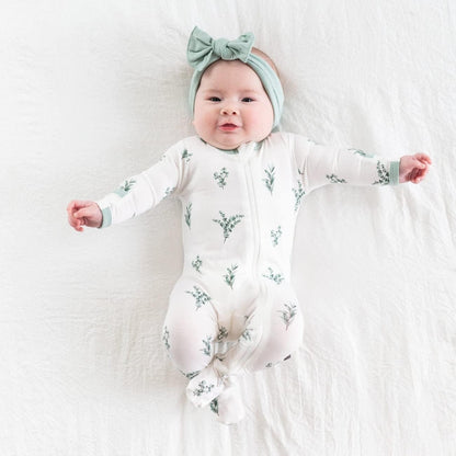 KYTE BABY Unisex Zipper Closure Footies, Rayon Made From Bamboo, 0-24 Months