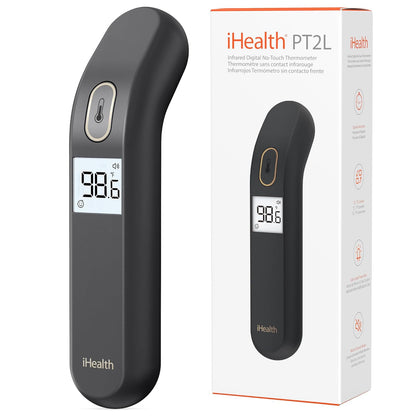 iHealth Touchless Thermometer for Adults and Kids, FSA/HSA Eligible, Color-Coded Alert & Silent