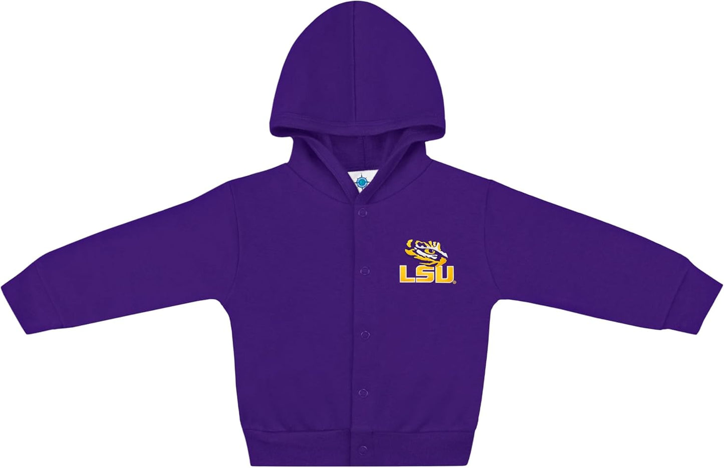 Creative Knitwear College Baby Snap Hooded Jacket - Team Logo, Multiple Colors, for Boys & Girls, (0-24 Months)