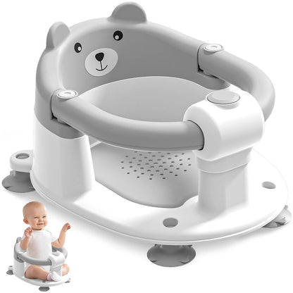 Baby Bath Seat for Babies 6 Months & up, Non-Slip Toddler Bath Seats for Babies Sitting Up, Safe
