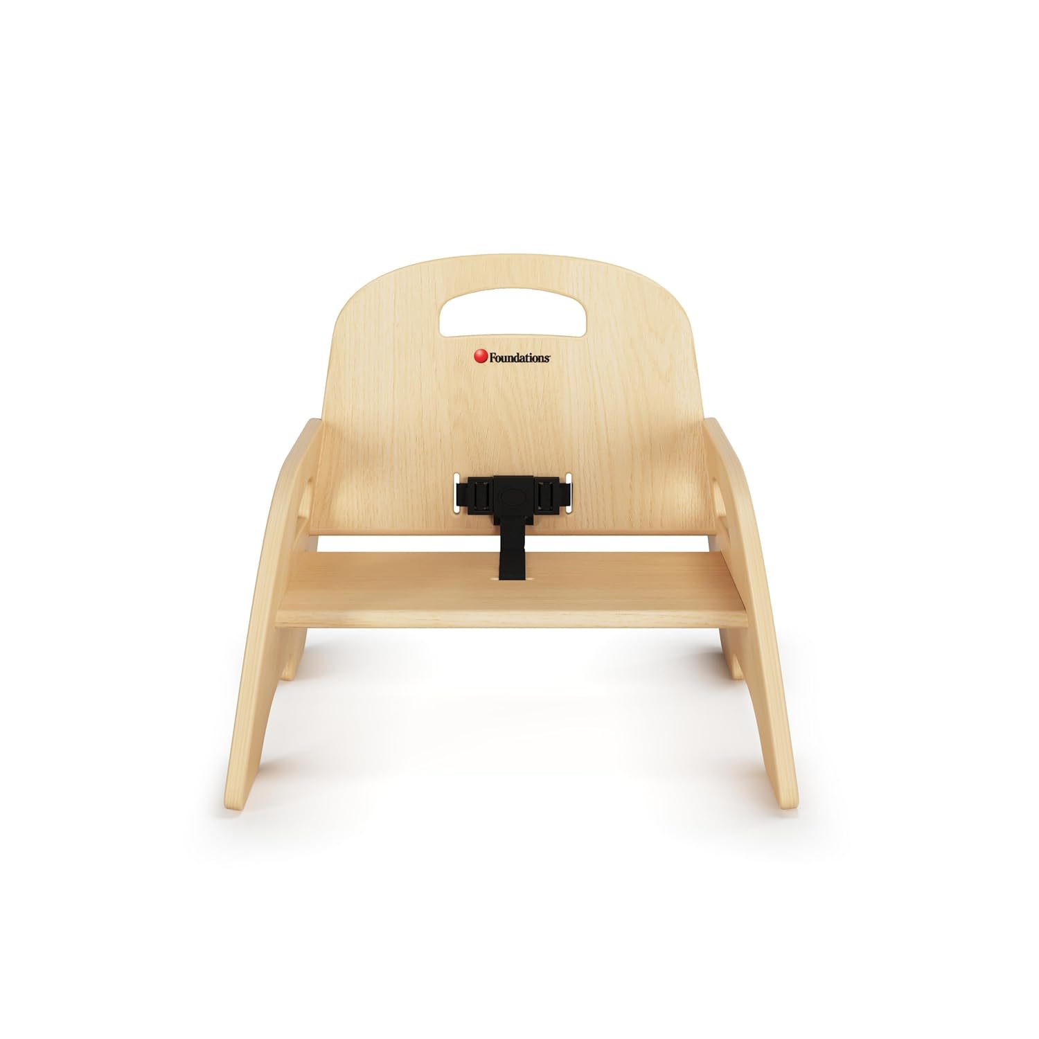 Foundations Simple Sitter Low Wood Feeding Chairs Multipack, Wide No-Tip Base, Adjustable Safety