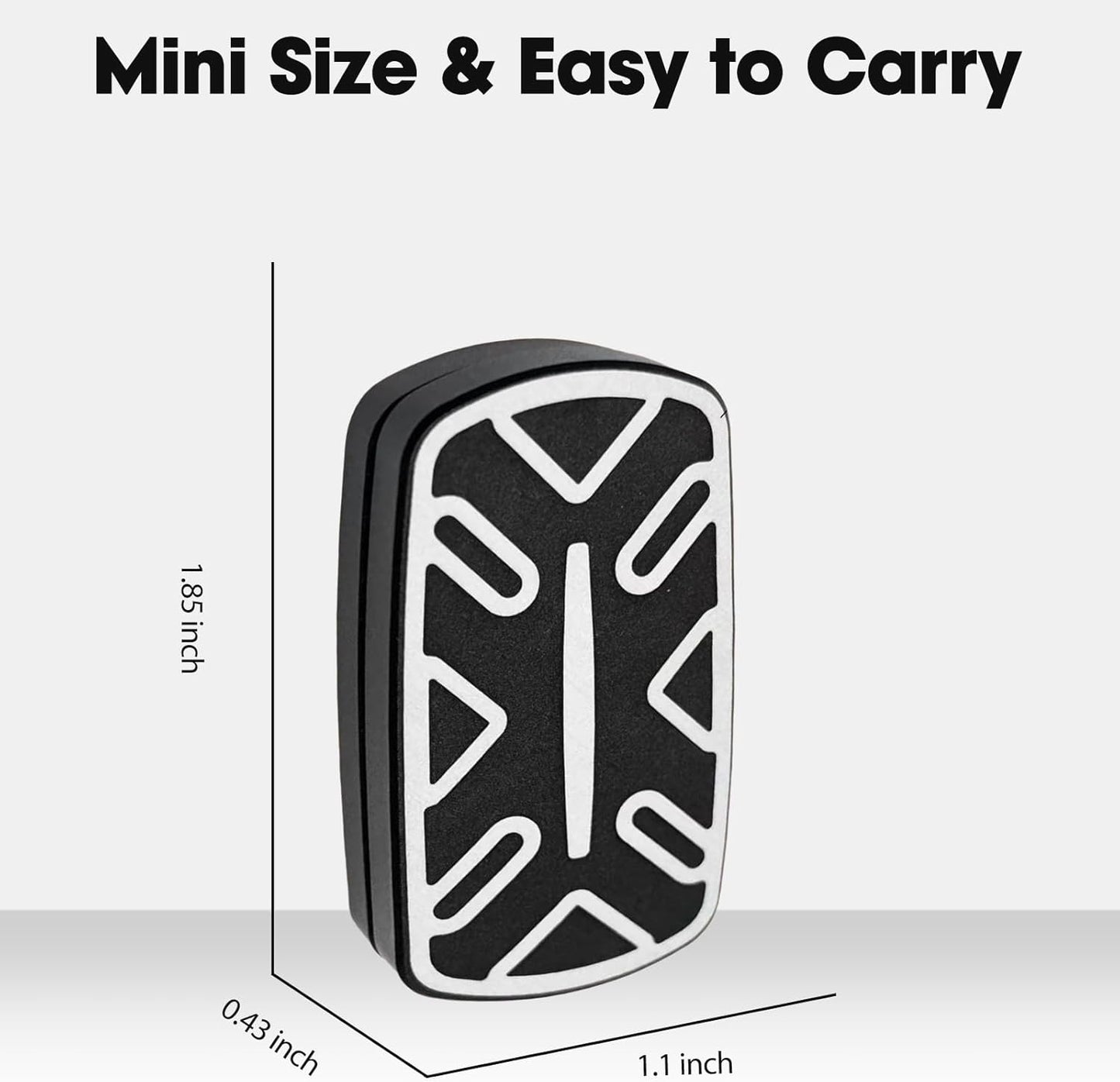 Fidget Toy Fidget Slider Magnetic Haptic Metal Fidget Slider, EDC Fidget Toys Desk Toys for Adults Stress Relief ADHD (Black)