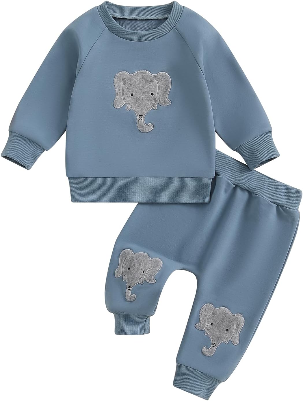 WZTYYDS Toddler Boy Clothes 2T 3T 4T 5T Fall Outfits Baby Pullover & Pants Sets Kids Winter 2Pcs Sweatsuit